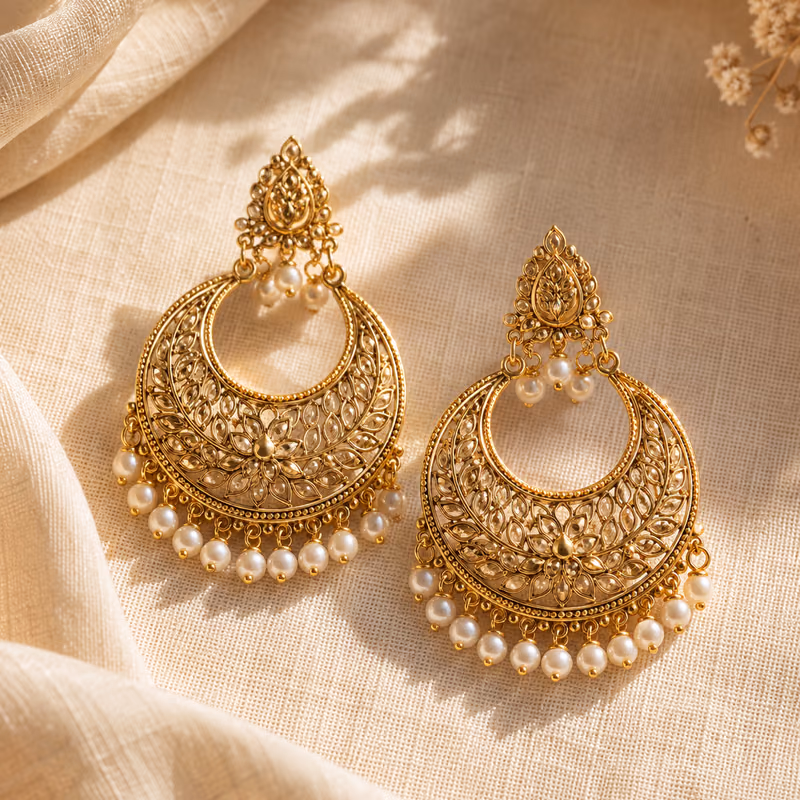 Kaayu earrings styled in an Instagram post.
